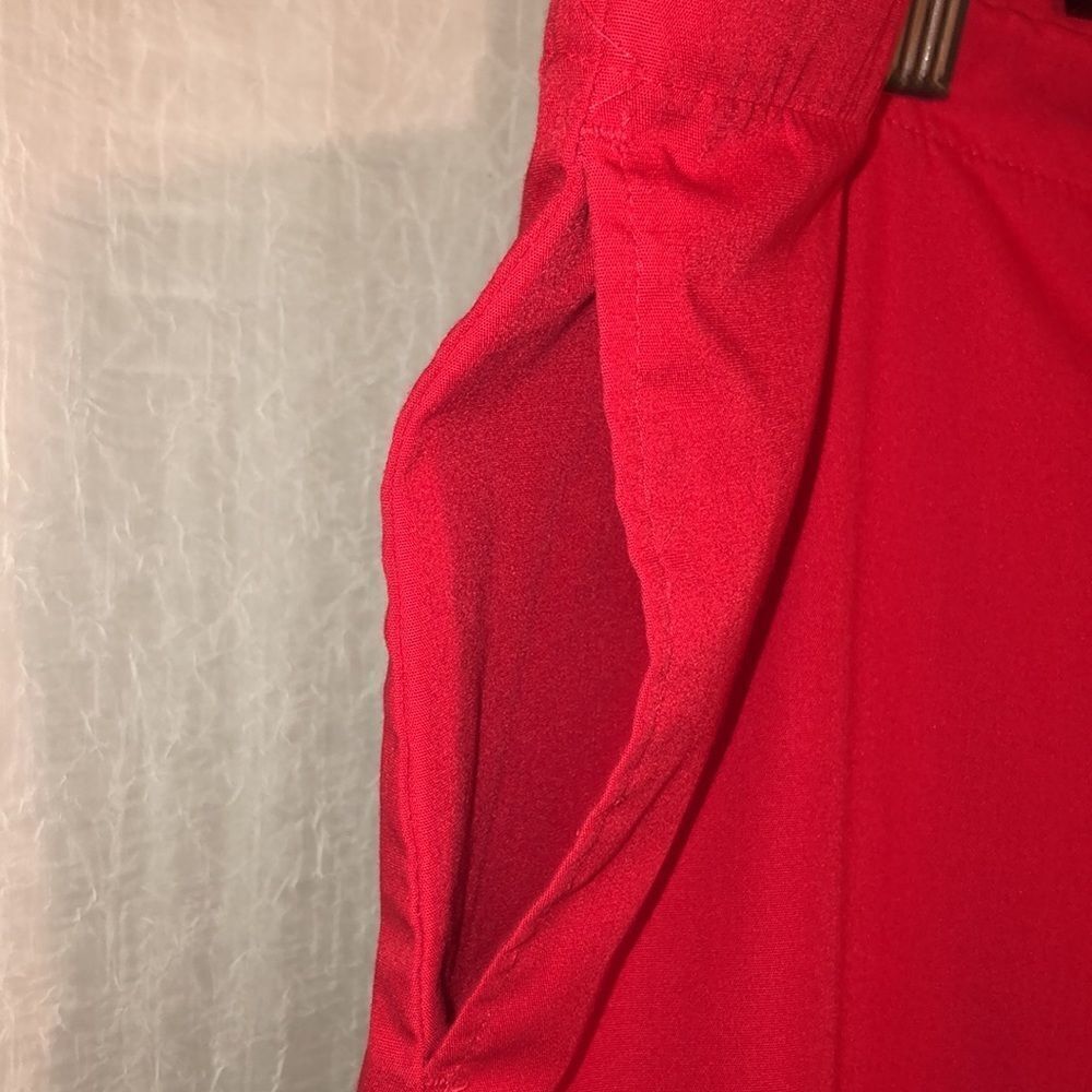 UA M Red Unisex Drawstring Scrub Pants - Picture 8 of 11